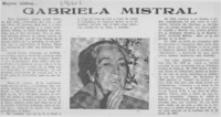 Gabriela Mistral.