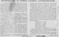 Antología de la poesía chilena contemporánea