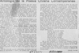 Antología de la poesía chilena contemporánea