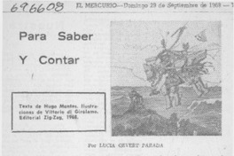 Para saber y contar