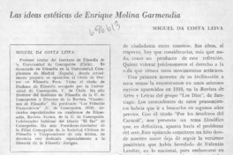 Las ideas estéticas de Enrique Molina Garmendia
