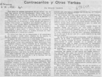 Contracantos y otras yerbas