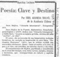 Poesía: clave y destino