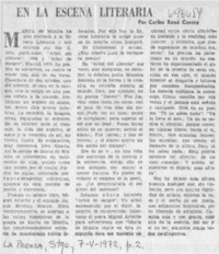 En la escena literaria