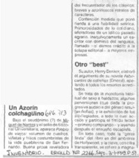 Un Azorín colchagüino.