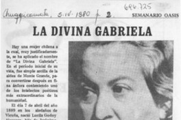La divina Gabriela