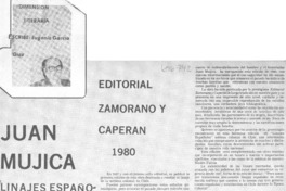 Juan Mujica linajes españoles