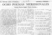 Ocho poemas meridionales