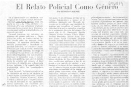 El relato policial como género