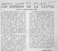 Los rostros de la lluvia