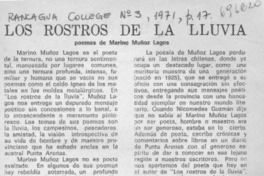 Los rostros de la lluvia