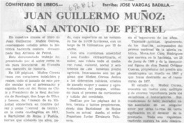 Juan Guillermo Muñoz: San Antonio de Petrel