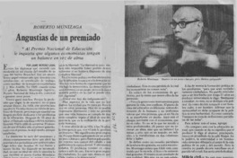Angustias de un premiado : [entrevista]