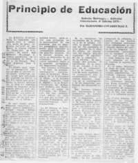 Principio de educación