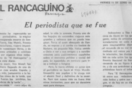 El periodista que se fue.