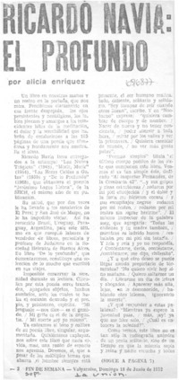 Ricardo Navia: el profundo