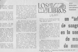 Un "árbol de sangre" en la senda de Marta de Munita