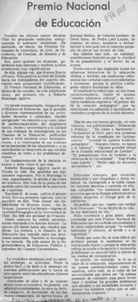 Premio Nacional de Educación