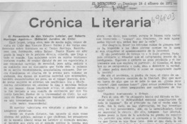 El pensamiento de don Valentín Letelier.