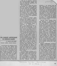 Los fuegos artificiales de Germán Marín