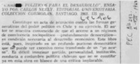 Cambios políticos para el desarrollo.