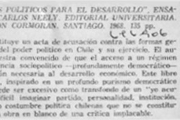 Cambios políticos para el desarrollo.