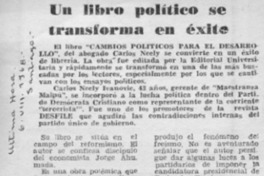 Un Libro político se transforma en éxito.