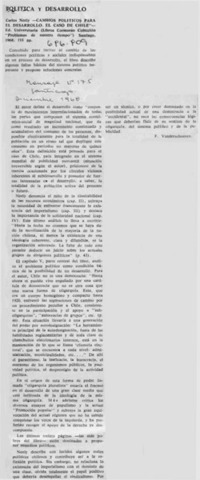 Política y desarrollo