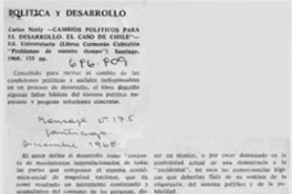 Política y desarrollo