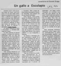 Un gallo a Esculapio