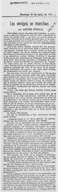 Los amigos se marchan