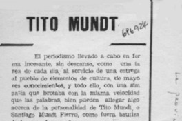 Tito Mundt.