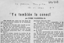 Yo también lo conocí