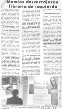 Momios descerrajaron librería de izquierda : [entrevista]