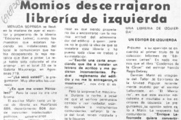 Momios descerrajaron librería de izquierda : [entrevista]