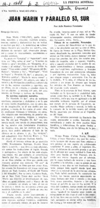 Juan Marín y paralelo 53, sur