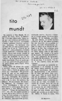 Tito Mundt