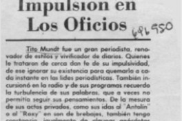 Impulsión en los oficios