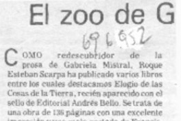 El zoo de Gabriela Mistral