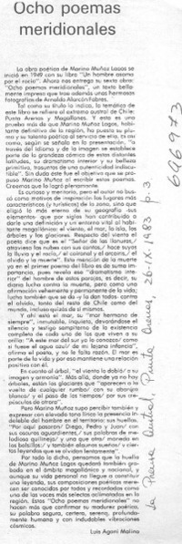 Ocho poemas meridionales