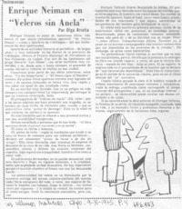 Enrique Neiman en "Veleros sin ancla"
