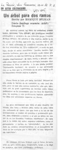 Un árbol para dos ramas