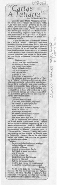 Cartas a Tatiana