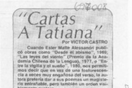 Cartas a Tatiana