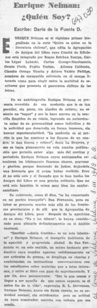 Enrique Neiman ¿Quién soy?