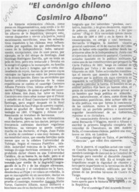 El canónigo chileno Casimiro Albano