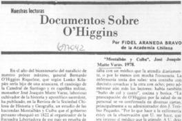 Documentos sobre O'Higgins
