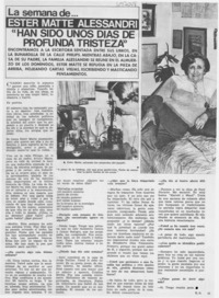 "Han sido unos días de profunda tristeza" : [entrevista]