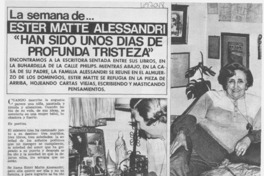 "Han sido unos días de profunda tristeza" : [entrevista]