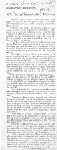 "Mi tierra huasa", de E. Neiman